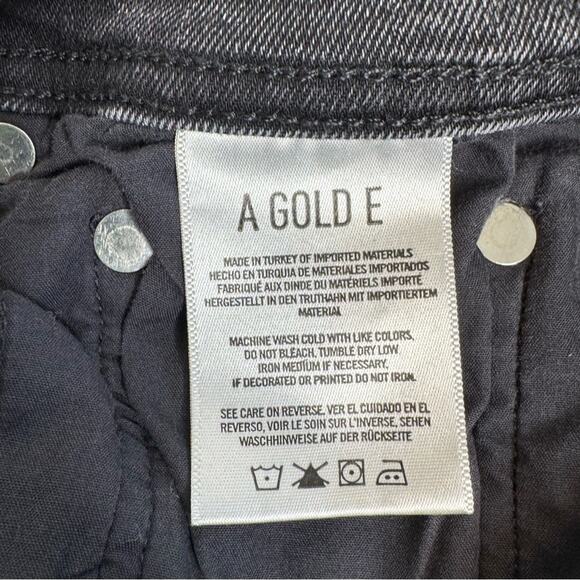 Agolde Roxanne Super High-Rise Skinny Jeans in Dark Gray Black Size 30 - Picture 9 of 13